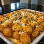 Cheddar Ranch Chicken Tater Tot Bake 30 Minutes Easy Delicious