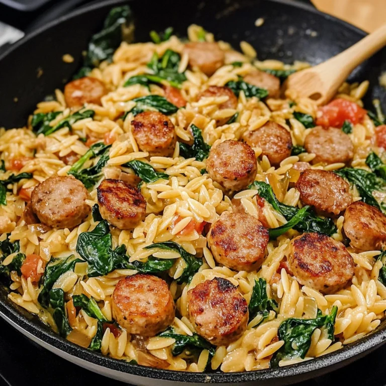 Creamy Chicken Sausage Orzo Skillet 30 Minutes Ultimate Delicious