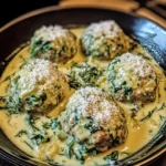 Creamy Spinach Turkey Meatballs 4 Servings Perfect Delicious