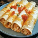 Crispy Baked Cream Cheese Chicken Taquitos 30 Minutes Easy Delicious