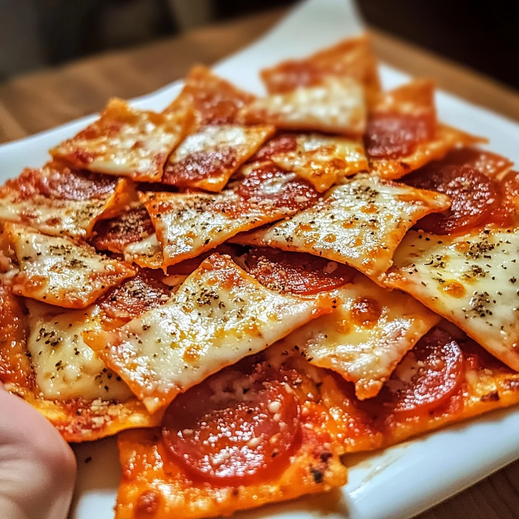 Crispy Pizza Chips Recipe 8 Minutes Easy Delicious