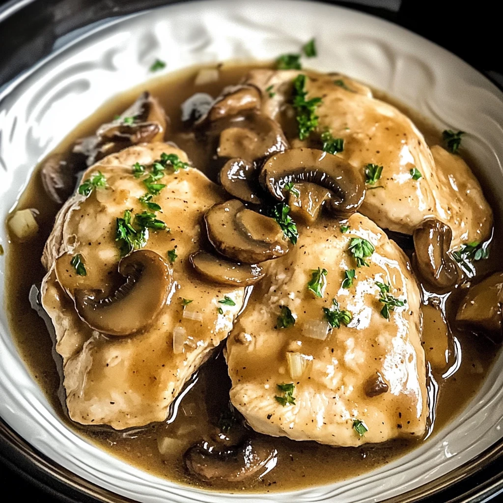 Easy Crockpot Chicken Marsala 4 Servings Amazing