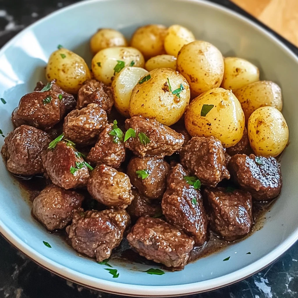 Garlic Butter Beef Bites and Potatoes: 5 Steps to Delicious