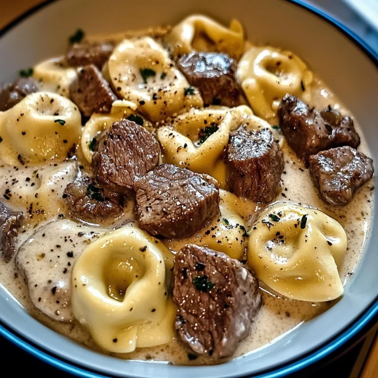 Garlic Steak Tortellini in Creamhouse Sauce 30 Minutes Ultimate Delicious