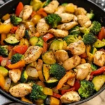 Healthy Chicken and Vegetables Skillet 30 Minutes Easy Delicious