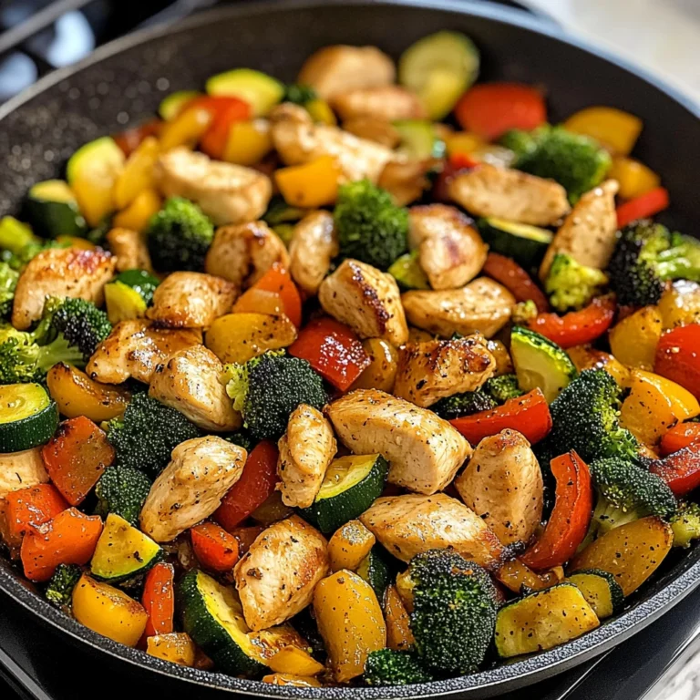Healthy Chicken and Vegetables Skillet 30 Minutes Easy Delicious