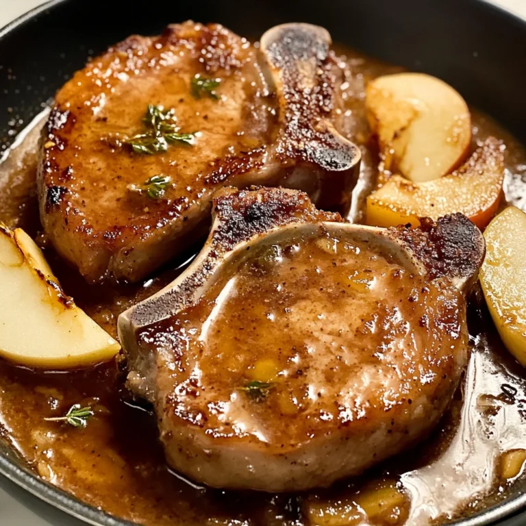 Juicy Apple Butter Pork Chops 4 Servings Awesome Delicious