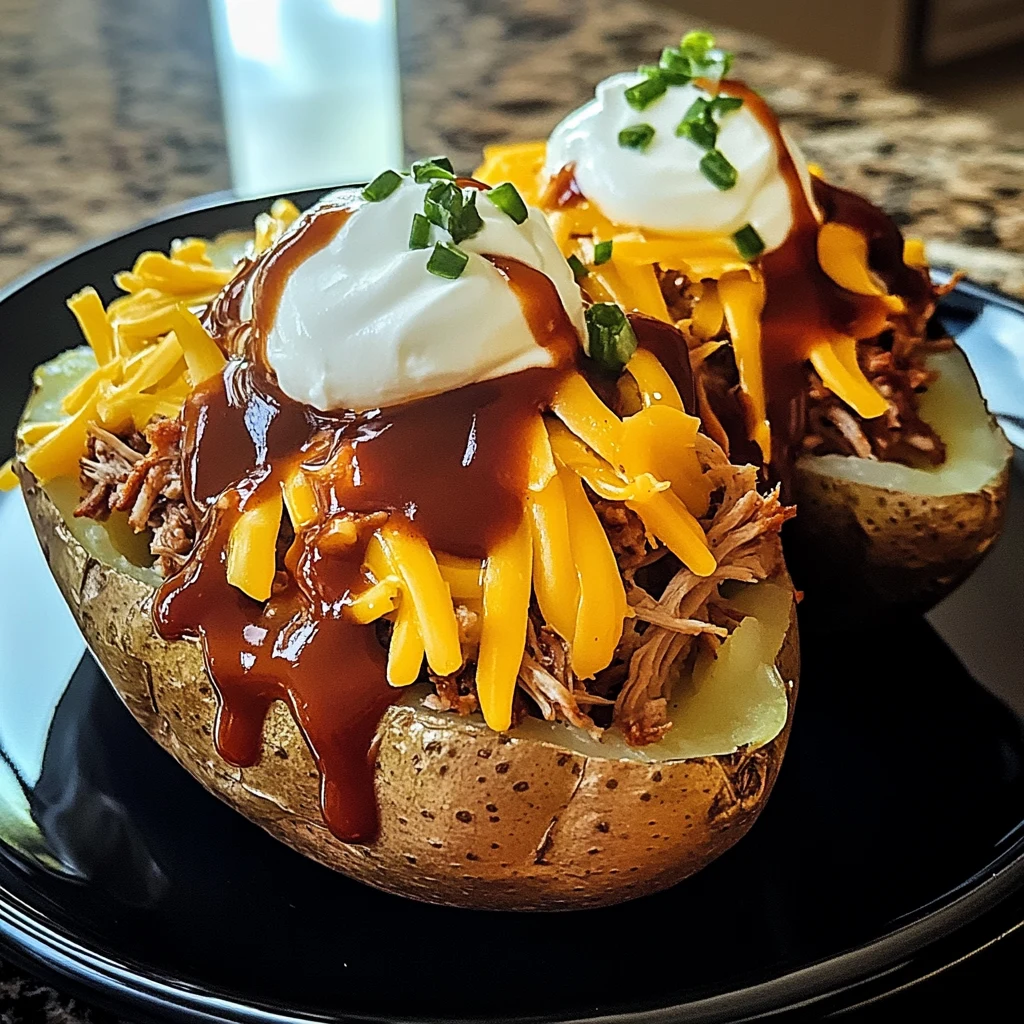 Loaded Baked Potato with Pulled Pork: 7 Ingredients, Ultimate, Delicious