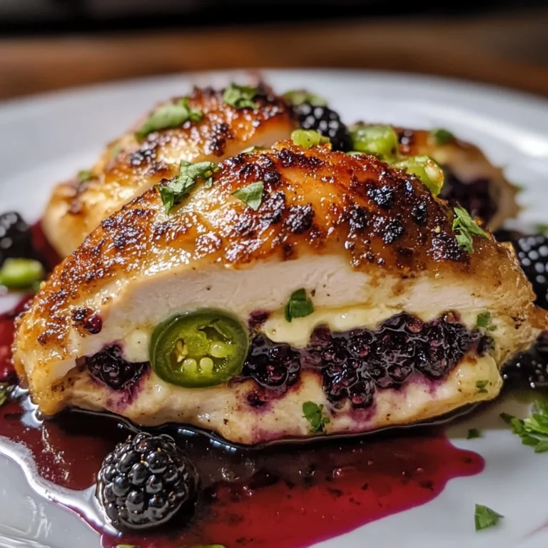 Melty Blackberry Jalapeño Stuffed Chicken 30 Minutes Ultimate Delicious