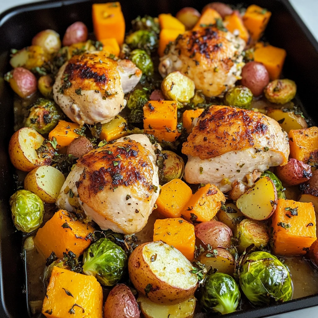 One-Pan Autumn Chicken Dinner 30 Minutes Easy Delicious