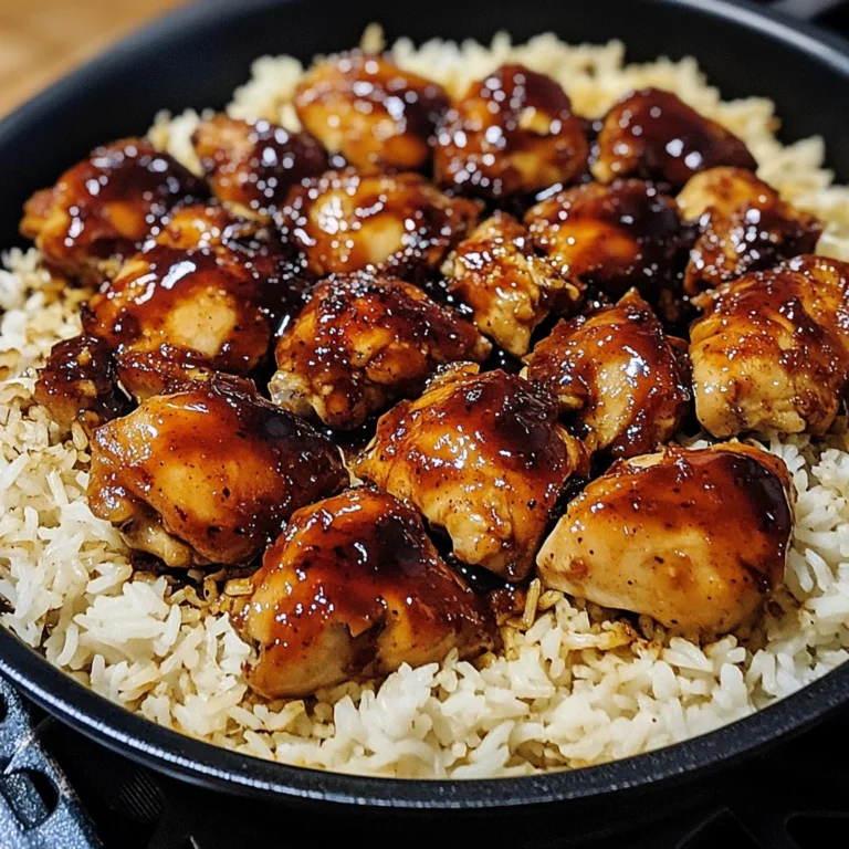 One-Pan Honey BBQ Chicken and Rice 30 Minutes Easy Delicious