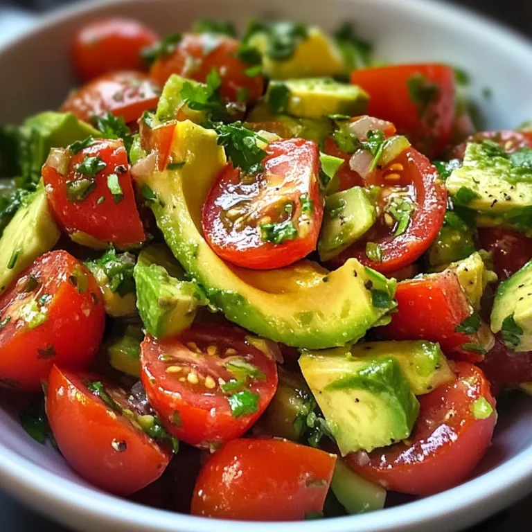 Quick Avocado and Tomato Salad 7 Ingredients Easy Delicious