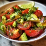 Quick Avocado and Tomato Salad 7 Ingredients Easy Delicious