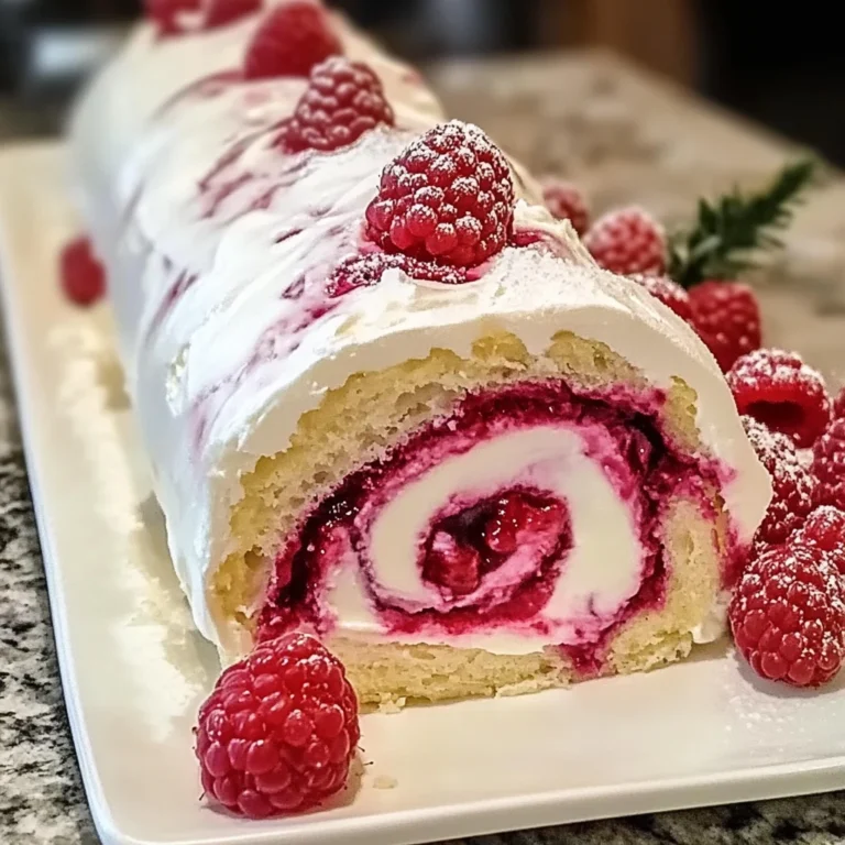 Raspberry Swirl Christmas Roll 4 Ingredients Easy Delicious