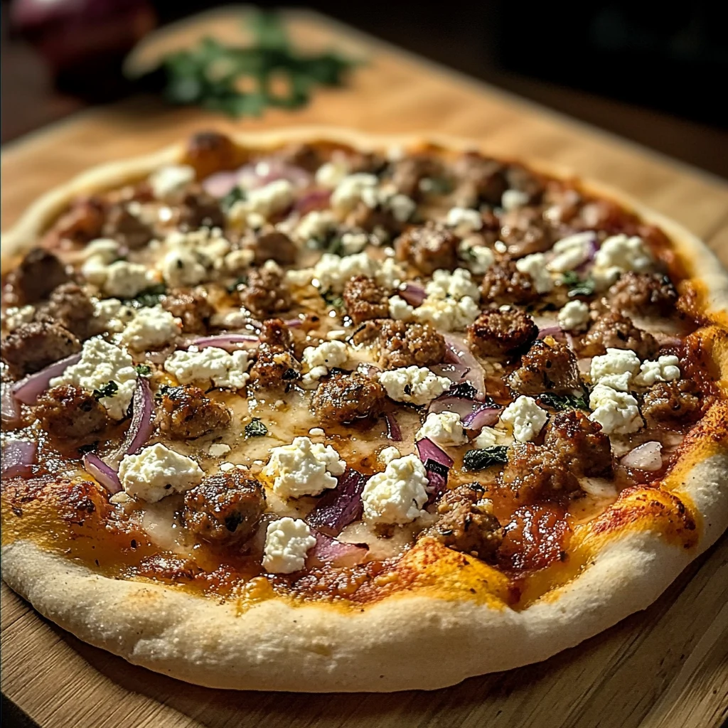 Sausage Feta Honey Pizza 12-15 Minutes Outstanding Delicious