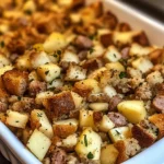 Sausage and Apple Stuffing 7 Ingredients Perfect Delicious