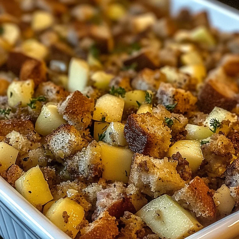 Sausage and Apple Stuffing 7 Ingredients Perfect Delicious