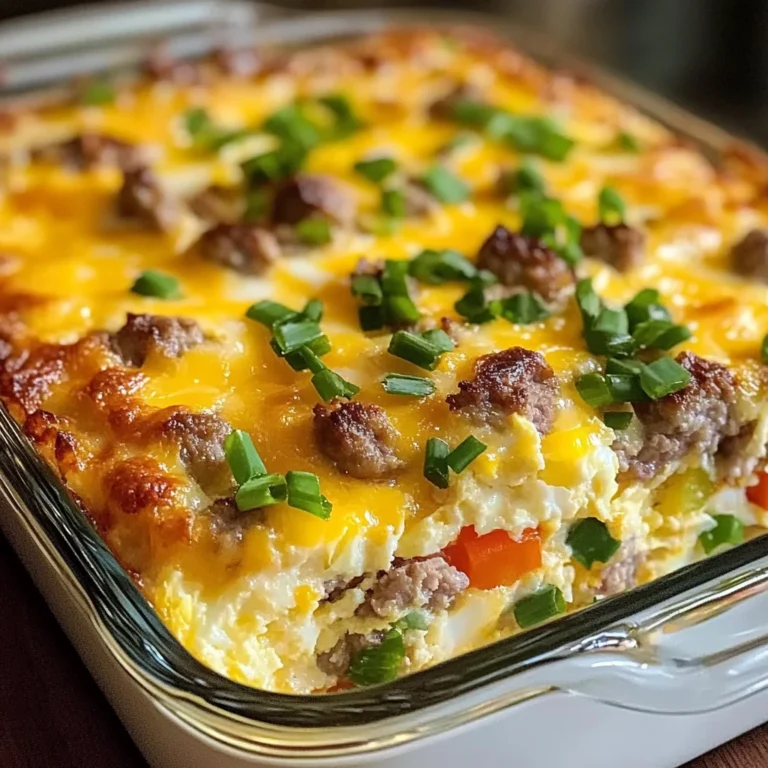 Sausage and Egg Casserole 6 Ingredients Perfectly Delicious