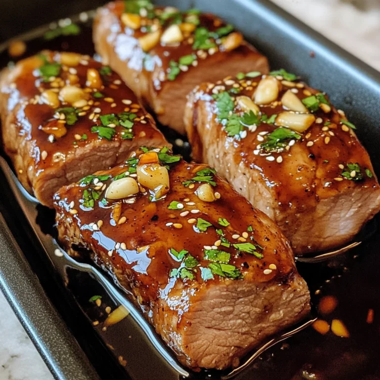 Slow Cooker 5-Ingredient Honey Garlic Pork Tenderloin