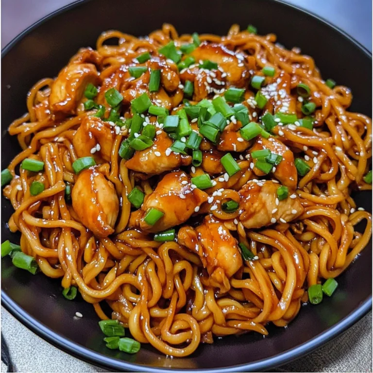 Sticky Garlic Chicken Noodles 20 Minutes Quick Delicious