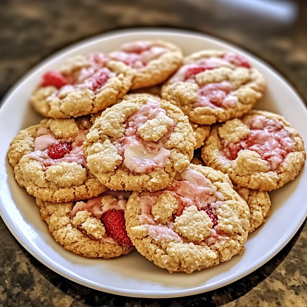 Strawberry Crunch Cookies 10 Ingredients Perfectly Delicious