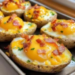 Twice Baked Breakfast Potatoes 4 Servings Ultimate Delicious