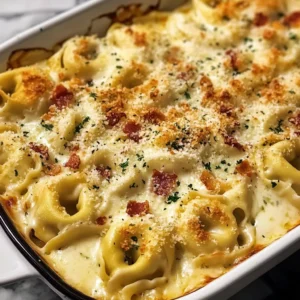 Alfredo Tortellini Bake 30 Minutes Easy Delicious