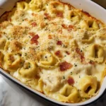 Alfredo Tortellini Bake 30 Minutes Easy Delicious