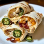 Bacon Chicken White Queso Inferno Wraps 30 Minutes Easy Delicious