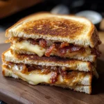 Bacon and Caramelized Onion Grilled Cheese Sandwiches: 4 Servings, Ultimate, Delicious