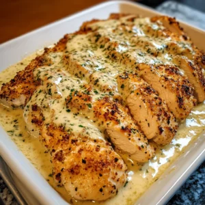 Baked Caesar Chicken with Creamy Parmesan Sauce 30 Minutes Easy Delicious