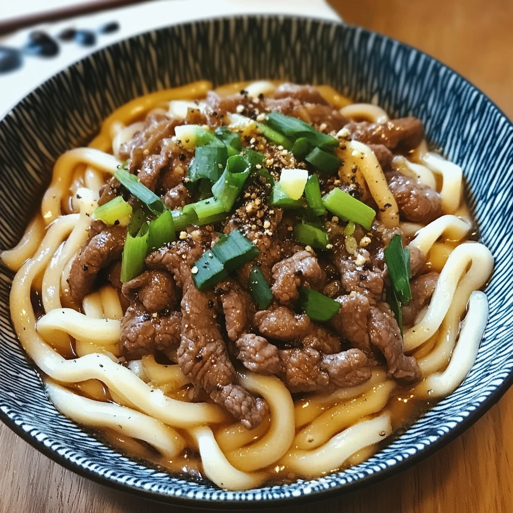 Beef Black Pepper Udon 4 Servings Ultimate Delicious
