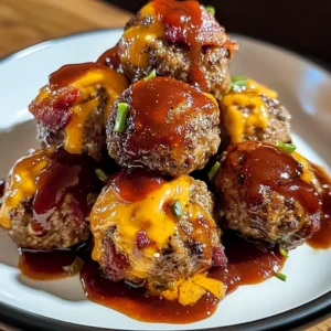 Bourbon Bacon Cheeseburger Meatballs 18 Minutes Easy Delicious