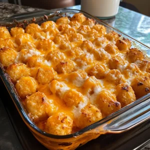 Buffalo Chicken Tater Tot Bake 30 Minutes Ultimate Delicious