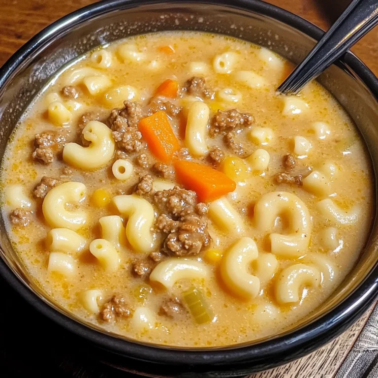 Cheeseburger Macaroni Soup 30 Minutes Ultimate Delicious