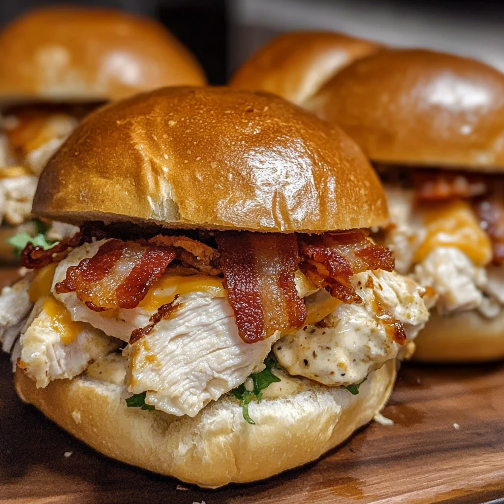 Chicken Bacon Ranch Sliders 4 Servings Ultimate Delicious