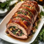 Christmas Stuffed Pork Roast 4 Servings Ultimate Delicious
