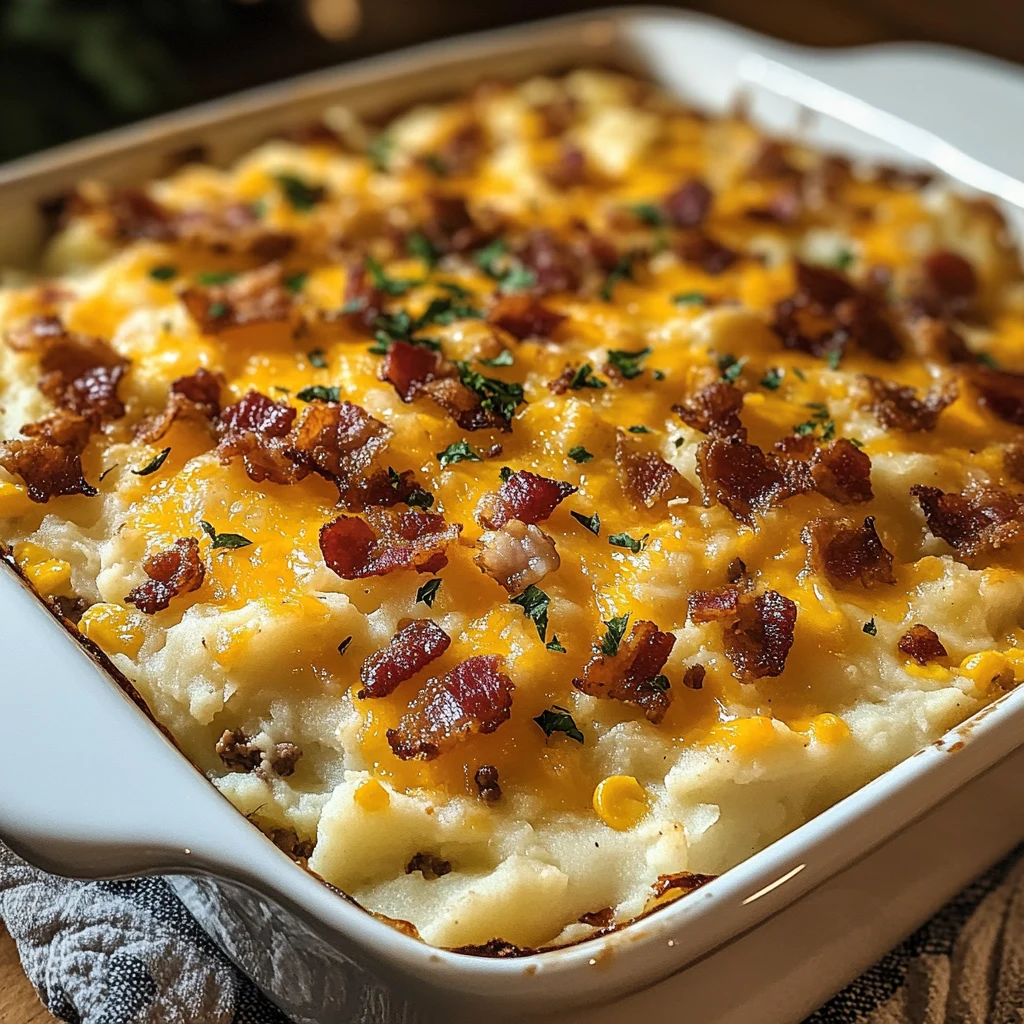 Cowboy Mashed Potato Casserole 4 Servings Ultimate Delicious