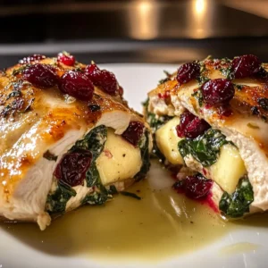 Cranberry Spinach Stuffed Chicken with Brie - 5 Steps to Amazing