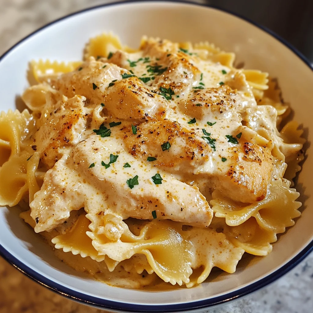 Creamy Cajun Chicken Bowtie Pasta 4 Servings Awesome Delicious
