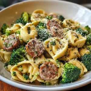 Creamy Garlic Parmesan Tortellini with Sausage 30 Minutes Easy Delicious