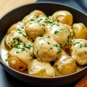 Creamy Garlic Sauce Baby Potatoes 30 Minutes Easy Delicious