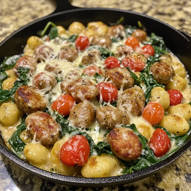 Creamy Tuscan Sausage Gnocchi Skillet 30 Minutes Easy Delicious