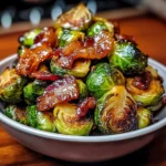 Crispy Brussels Sprouts with Maple Bacon Glaze - 5 Steps to Delicious