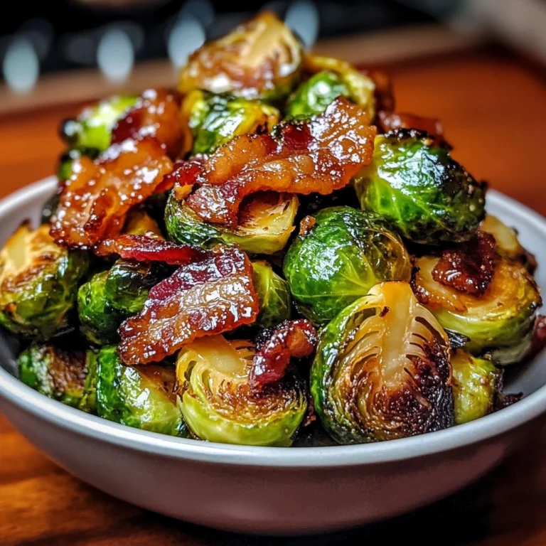 Crispy Brussels Sprouts with Maple Bacon Glaze - 5 Steps to Delicious