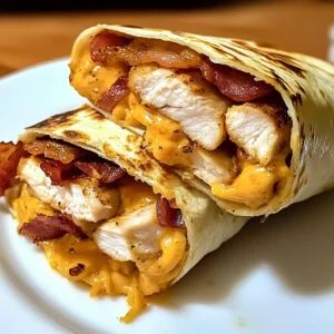 Crispy Chicken Bacon Wrap 4 Servings Ultimate Delicious