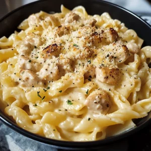 Crockpot Garlic Parmesan Chicken Pasta 6 Steps Amazing