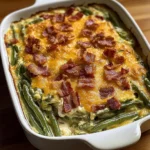Decadent Cheesy Bacon Green Bean Casserole 30 Minutes Amazing