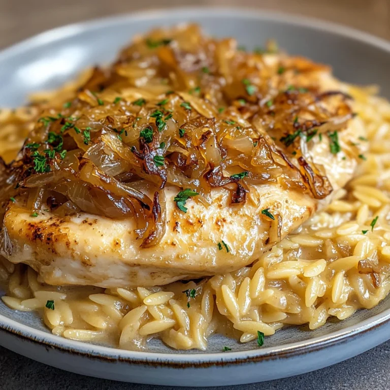 French Onion Chicken Orzo 30 Minutes Ultimate Delicious