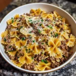 Garlic Beef Bowtie Pasta 30 Minutes Easy Delicious